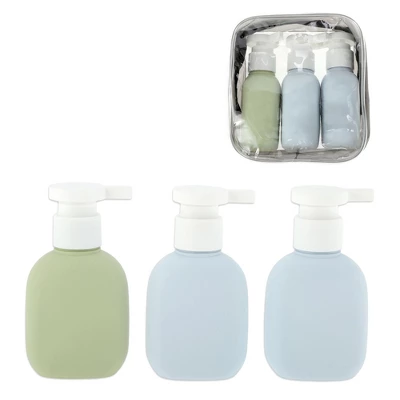 Unique Bargains Compact Plastic Travel Container Set 100ml 3 Pcs 6 Unique Bargains Compact Plastic Travel Container Set 100ml 3 Pcs - Image 6