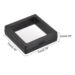 Unique Bargains Floating Frame Jewelry Display Box With Base 6 Pcs