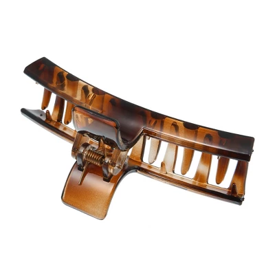 Unique Bargains Women's 3.9" Claw Clip Hair Accessories No Slip Grip Plastic Brown 1 Pc 5 Unique Bargains Women's 3.9" Claw Clip Hair Accessories No Slip Grip Plastic Brown 1 Pc - Image 5