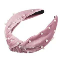 Unique Bargains Women's Velvet Faux Pearl Knotted Headband 1 Pc -UNIQUE BARGAIN Shop GUEST 5cdaac95 fd0b 436e b628 8808c8af719c