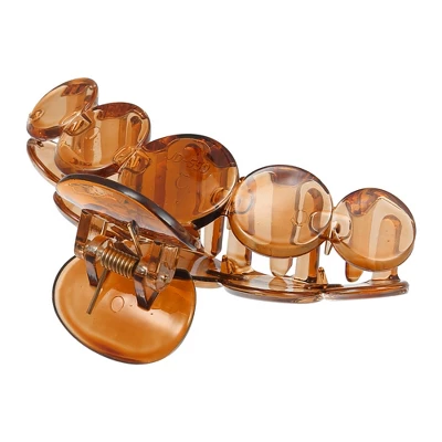 Unique Bargains Women's 3.9" Claw Clip Hair Accessories No Slip Plastic Brown 5 Unique Bargains Women's 3.9" Claw Clip Hair Accessories No Slip Plastic Brown - Image 5