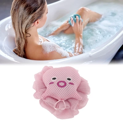Unique Bargains Cartoon Bath Sponge Pink 1 Pc 1 Unique Bargains Cartoon Bath Sponge Pink 1 Pc