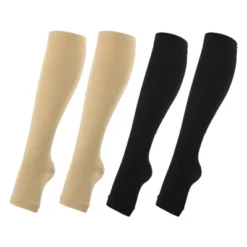 Unique Bargains Zipper Pressure Open Toe Compression Sleeves Knee High 2 Pair -UNIQUE BARGAIN Shop GUEST 5e0e2724 4cba 4aa3 a400 477aaa54be26