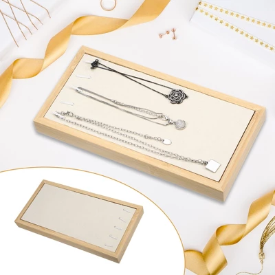 Unique Bargains Bamboo Wood Bracelet Tray Stackable Storage Jewelry Tray Showcase Display Organizer 1 Pc 1 Unique Bargains Bamboo Wood Bracelet Tray Stackable Storage Jewelry Tray Showcase Display Organizer 1 Pc