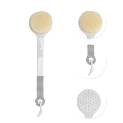 Unique Bargains Anti-slip Long Handle Bath Brush 1 Pc 2 Unique Bargains Anti-slip Long Handle Bath Brush 1 Pc - Image 2