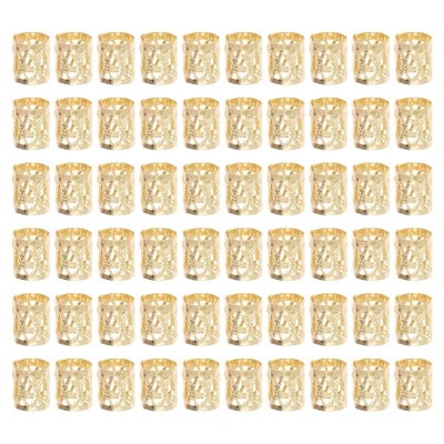 Unique Bargains Hollow Hair Cuffs Dreadlock 60 Pcs 5 Unique Bargains Hollow Hair Cuffs Dreadlock 60 Pcs - Image 5