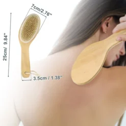 Unique Bargains Exfoliating Bristle Body Bath Brush Beige 9.84"x2.76" 1 Pc -UNIQUE BARGAIN Shop GUEST 60268806 3757 49cb 8299 3dc369a2ef71