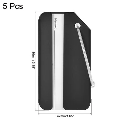 Unique Bargains Aluminium Lightweight Backpack Identifier Card Travel Luggage Tag 5 Pcs 1 Unique Bargains Aluminium Lightweight Backpack Identifier Card Travel Luggage Tag 5 Pcs