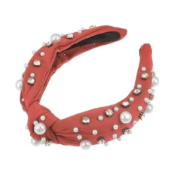 Unique Bargains Women's Knotted Simulated Pearl Rhinestones Headband 1.18" Wide 1Pc -UNIQUE BARGAIN Shop GUEST 615343c8 0aca 4ee0 9e99 edfd740b6659