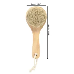 Unique Bargains Short Handle Bath Brush For Shower 7.87" Length Yellow 1 Pc -UNIQUE BARGAIN Shop GUEST 62a6c3f6 1c11 49f1 9a53 55301ac1f526