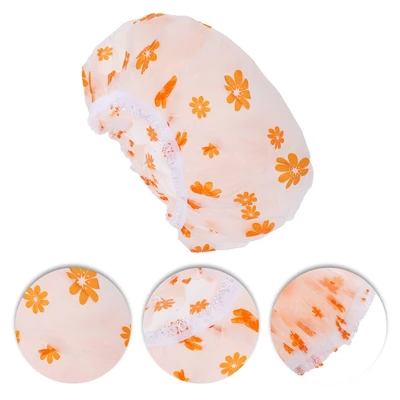 Unique Bargains Women's Lightweight Shower Cap 1 Pc 2 Unique Bargains Women's Lightweight Shower Cap 1 Pc - Image 2