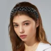 Unique Bargains Women's Bling Rhinestone Headband 0.79 Inch Wide 1 Pc