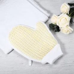 Unique Bargains Bathroom Jute Shower Gloves 8.74"x6.69" White 1 Pc -UNIQUE BARGAIN Shop GUEST 63847c52 69d8 4a53 99d3 4e682075b9b8