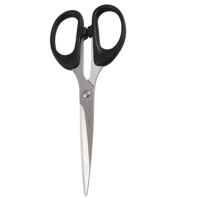 Unique Bargains Black Plastic Coated Grip Straight Blade Craft Sewing Scissors Shear Trimmer 2 Unique Bargains Black Plastic Coated Grip Straight Blade Craft Sewing Scissors Shear Trimmer - Image 2
