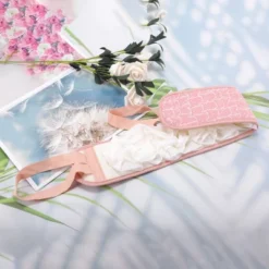 Unique Bargains Drawstring Back Bath Towel For Bathroom 33.46"x3.54" Pink 1 Pc -UNIQUE BARGAIN Shop GUEST 64a2f888 d6c9 45d2 981e 9714ed3ded71