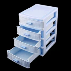 Unique Bargains Room Plastic 4 Layers Cosmetics Sock Jewelry Storage Case Light Blue -UNIQUE BARGAIN Shop GUEST 668ae680 57ad 4b01 921b ba43ce5f83fa