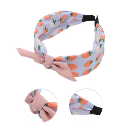 Unique Bargains Girl's Elegant Strawberry Headbands 6.30"x4.72"x2.05" Pink Orange 1 Pc 2 Unique Bargains Girl's Elegant Strawberry Headbands 6.30"x4.72"x2.05" Pink Orange 1 Pc - Image 2