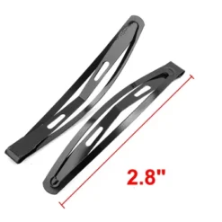 Unique Bargains Women's Metal DIY Hairstyle Barrette Snap Hair Clip Black 5 Pcs