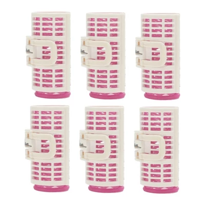 Unique Bargains Women's Heatless Voluminous Hair Roller 2.72"x1.34" Pink White 6pcs 4 Unique Bargains Women's Heatless Voluminous Hair Roller 2.72"x1.34" Pink White 6pcs - Image 4