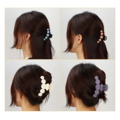 Unique Bargains Women's Plastic Hair Claws Gray Orange Beige Pink Green Blue 2.72"x1.26"x1.42" 6 Pcs -UNIQUE BARGAIN Shop GUEST 6b2fe79e 46ae 4eeb 9518 352ead87b187