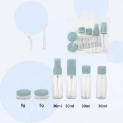 Unique Bargains Portable Travel Container Set 6 Pcs