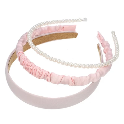 Unique Bargains Women's Fashion Faux Pearl Different Designs Headbands Set 3 Pcs 3 Unique Bargains Women's Fashion Faux Pearl Different Designs Headbands Set 3 Pcs - Image 3