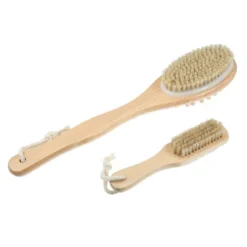 Unique Bargains Dry Brushing Body Brush Set Dual Sided Long Handle Back Scrubber For Wet Dry Brown -UNIQUE BARGAIN Shop GUEST 6d335f6d 599c 4d1f a960 63fc940b4dad