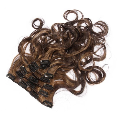 Unique Bargains 4 Clips In Hair Extensions Full Head Synthetic Women Hair Wigs 6 Unique Bargains 4 Clips In Hair Extensions Full Head Synthetic Women Hair Wigs - Image 6