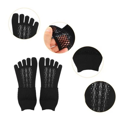 Unique Bargains Invisible Five Fingers Socks Hollow Out Breathable Soft Fashion No Show Socks For Women 3 Pairs 2 Unique Bargains Invisible Five Fingers Socks Hollow Out Breathable Soft Fashion No Show Socks For Women 3 Pairs - Image 2