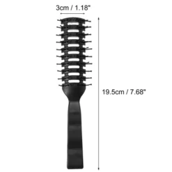 Unique Bargains Grid Hair Brush Shower Detangler Need To Vent Detangling Brush PP Black