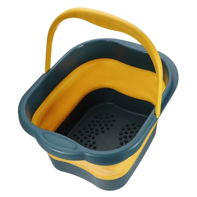 Unique Bargains Collapsible Foot Bath 15L/4 Gallons Green Yellow 6 Unique Bargains Collapsible Foot Bath 15L/4 Gallons Green Yellow - Image 6