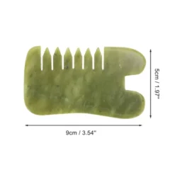 Unique Bargains Gua Sha Head Massage Comb Dark Green 1 Pc