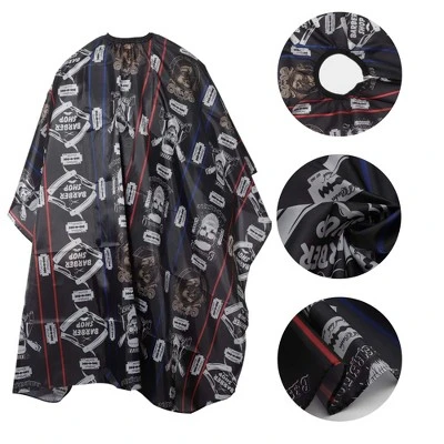 Unique Bargains Fashion Hair Cutting Cape 66.93"x57.09" Black White 1 Pc 2 Unique Bargains Fashion Hair Cutting Cape 66.93"x57.09" Black White 1 Pc - Image 2