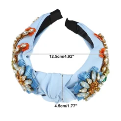 Unique Bargains Women's Bling Vintage Flowers Rhinestone Flannel Wide Edge Headband 4.92"x1.77" 1 Pc -UNIQUE BARGAIN Shop GUEST 712407d1 e90b 4ba9 a915 e7b6a7f530b6