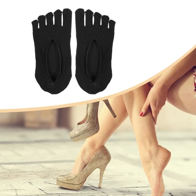 Unique Bargains Invisible Five Fingers Socks Hook Silk Five Toe Socks Mesh Breathable Soft Fashion No Show Socks For Women 3 Pairs 1 Unique Bargains Invisible Five Fingers Socks Hook Silk Five Toe Socks Mesh Breathable Soft Fashion No Show Socks For Women 3 Pairs