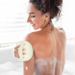 Unique Bargains Bathroom Jute Bath Loofahs 5.51"x3.74" Beige 1 Pc