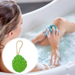 Unique Bargains Honeycombed Bath Shower Loofah Sponge 1 Pc