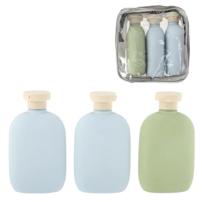 Unique Bargains Refillable Flip Cap Travel Container Set 260ml 3 Pcs 6 Unique Bargains Refillable Flip Cap Travel Container Set 260ml 3 Pcs - Image 6