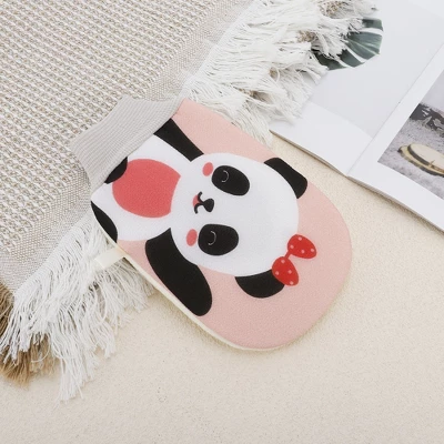 Unique Bargains Bow Panda Shower Gloves For Bathroom 9.06"x5.51" Pink 1 Pc 2 Unique Bargains Bow Panda Shower Gloves For Bathroom 9.06"x5.51" Pink 1 Pc - Image 2