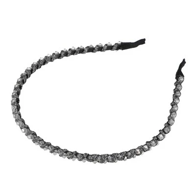 Unique Bargains Women's Rhinestone Hair Hoop Headband 0.24 Inch Wide 1 Pc 13 Unique Bargains Women's Rhinestone Hair Hoop Headband 0.24 Inch Wide 1 Pc - Image 13