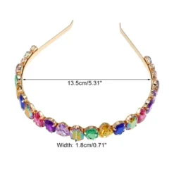 Unique Bargains Women's Metal Drip Shape Colorful Rhinestone Faux Crystal Headband 1 Pc -UNIQUE BARGAIN Shop GUEST 7642856e f937 4d39 9322 3d0cb17b42c8