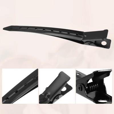 Unique Bargains Metal Non-Slip Durk Bill Hair Clip 3.54"x0.59" 12 Pcs 2 Unique Bargains Metal Non-Slip Durk Bill Hair Clip 3.54"x0.59" 12 Pcs - Image 2