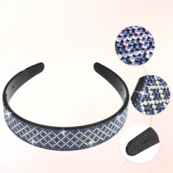 Unique Bargains Women's No Slip Rhinestone Wide-brimmed Headband 4.45"x0.98" Blue 1 Pc -UNIQUE BARGAIN Shop GUEST 7732a780 fc1b 4ae7 b3b5 90c24877fc23
