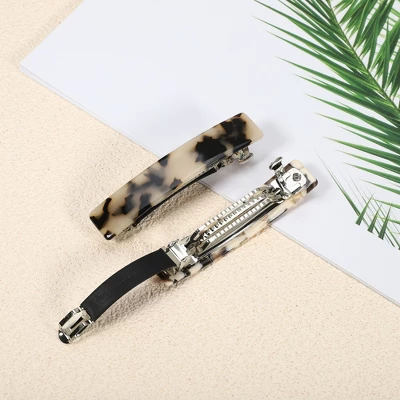 Unique Bargains Women's Tortoise Shell French Hair Barrettes Beige Brown 2 Pcs 3 Unique Bargains Women's Tortoise Shell French Hair Barrettes Beige Brown 2 Pcs - Image 3