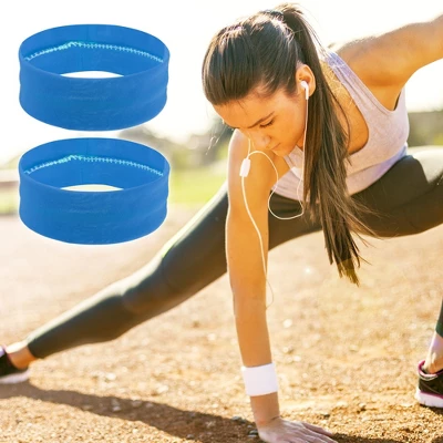 Unique Bargains Stretchy Sweatband Soft Elastic Polyester Yoga Sport Headband Blue Pack Of 14 5 Unique Bargains Stretchy Sweatband Soft Elastic Polyester Yoga Sport Headband Blue Pack Of 14 - Image 5