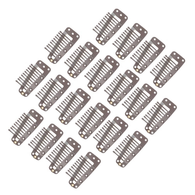 Unique Bargains 10-Teeth Snap Wig Hair Clips 20 Pcs 7 Unique Bargains 10-Teeth Snap Wig Hair Clips 20 Pcs - Image 7