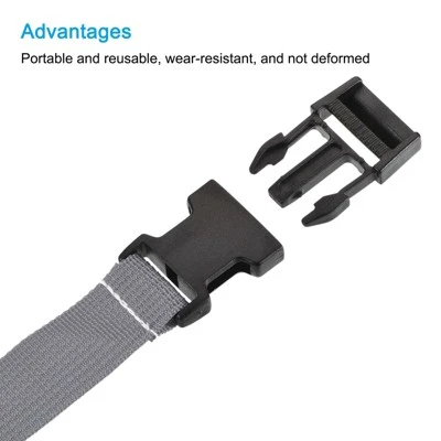 Unique Bargains Travel Accessory Luggage Adjustable Buckle Belt Utility Strap 3 Pcs 2 Unique Bargains Travel Accessory Luggage Adjustable Buckle Belt Utility Strap 3 Pcs - Image 2