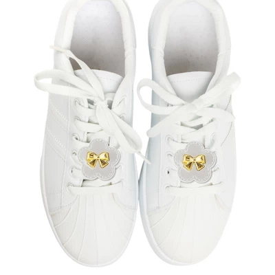 Unique Bargains Fashionable Flower Bow Shoelace Charms Silver Tone Gray 1 Pair 1 Unique Bargains Fashionable Flower Bow Shoelace Charms Silver Tone Gray 1 Pair