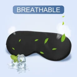 Unique Bargains Soft Silk Travel Eyes Pad Sleeping Eye Shade Cover Blindfold Eye Masks 1Pc