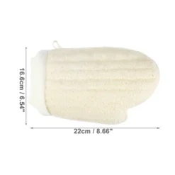 Unique Bargains Bathroom Loofah Sponge Glove 8.66"x6.54" Beige 1 Pc -UNIQUE BARGAIN Shop GUEST 79f2418e a08d 43aa ba51 bd4037f2d4ae